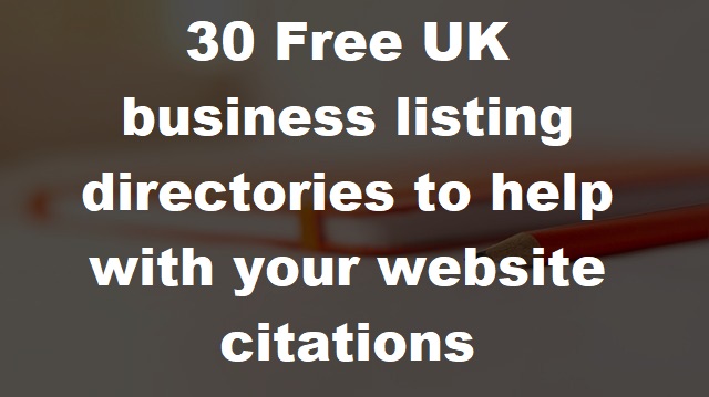 UK business listing directories