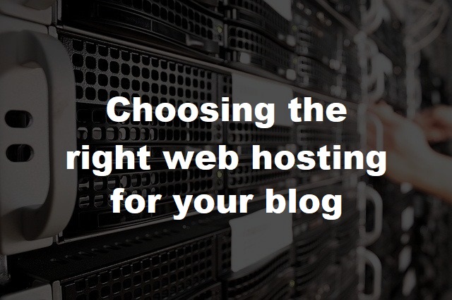 Choosing the right web hosting
