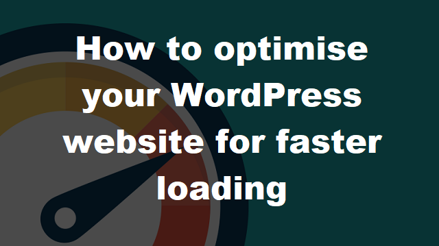 optimise WordPress website