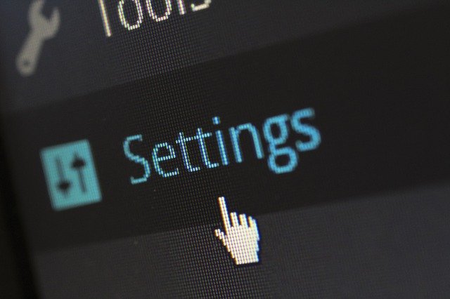 WordPress settings